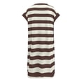thumbnail image 7 of Dresses for Women Striped Summer Dresses 2024 Crewneck Cap Sleeve Color Block Casual A Line Tshirt Dress with Pockets, 7 of 7
