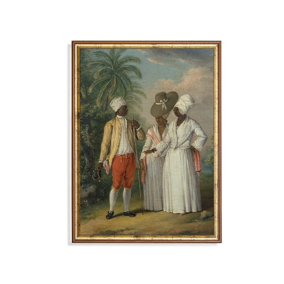 African American Portrait Poster Vintage Figurative Fine Art UNFRAMED Poster, 8x12