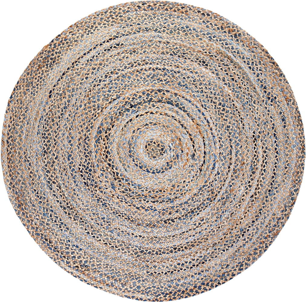 Kerala Denim and Jute Rug 6' Round