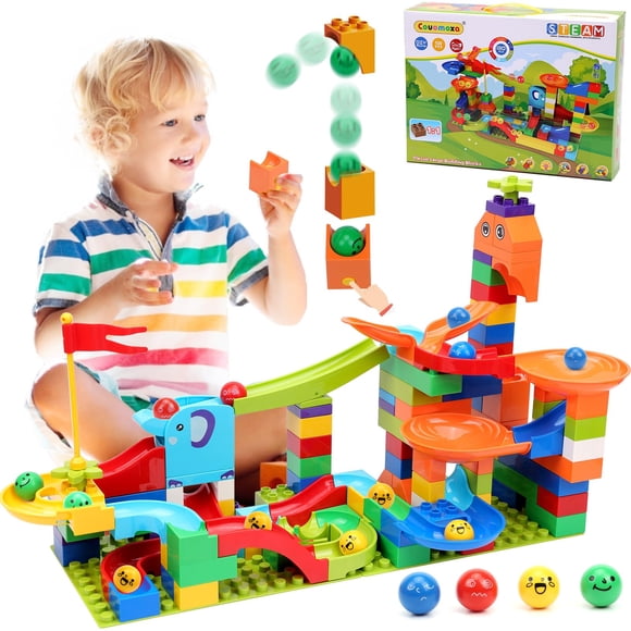 Los bloques de construcción COUOMOXA de Marble Run mejoran para niños de 2 a 8 años o más