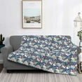 thumbnail image 2 of Naloa Tropical Sloth Flannel Blankets - Thick and Warm Blanket for Winter, Soft Fuzzy Plush King Blanket for All Seasons40"x30", 2 of 6