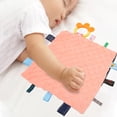 thumbnail image 4 of Baby Tags Security Blankets, Cotton Sensory Stimulation Infant Security Blanket  For Baby Room, 4 of 8