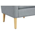 thumbnail image 3 of Mainstays Round Arm Accent Chair, Gray Linen, 3 of 6