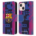 thumbnail image 1 of Head Case Designs Officially Licensed FC Barcelona 2021/22 CREST KIT Third Leather Book Wallet Case Cover Compatible with Apple iPhone 13 Mini, 1 of 6