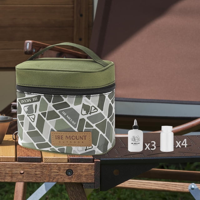 Bolsa de Especias shamjiam Camping Mini Recipientes Ligeros Verde