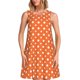 thumbnail image 1 of Fotbe Orange And White Polka Dot Vestido de Verano sin Mangas para Mujer – Vestido Midi Línea A, Estilo Camiseta Floral, Vestido Playero Casual y Fluido, 1 of 7