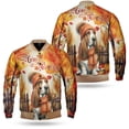 thumbnail image 3 of Happy Thanksgiving Basset Hound Give Thanks Fall Beanie Scarf Welcome All Over Print 3D Baseball Jacket Bassets Dog Breed Lovers Gifts Idea Bomber Jacket Softball - 00020, 3 of 6