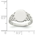 thumbnail image 2 of 925 Sterling Silver Signet Ring Size 8, 2 of 6