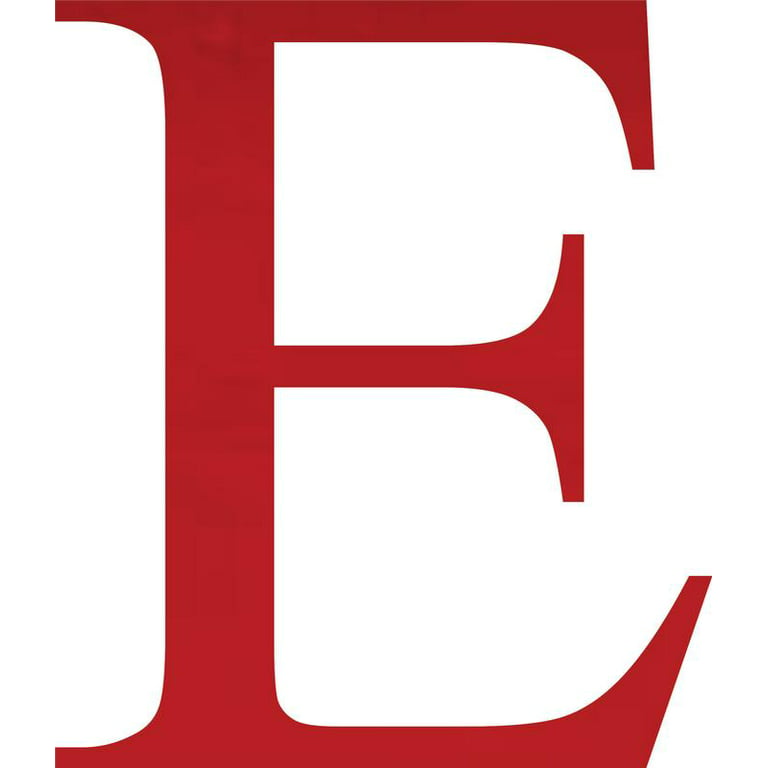 Acrylic Letter E Times, 6'' Tall Transparent Red Acrylic Alphabet Letters,  Choose Color Option