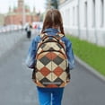 thumbnail image 6 of FORMRS Kids School Backpack Elementary Student Unisex Travel Bookbag with Reflective Stripes, Checkered Pattern, 6 of 7