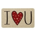 thumbnail image 2 of Clearance！npkgvia Valentines Decorations,Low Profile Door Mat Indoor Valentines Day Retro Rug Non-Slip Gnome Hearts Printed Doormat Outdoor Valentines Day Yard Decor, 2 of 6
