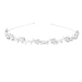 thumbnail image 3 of Paquete De Imitación De Flores Y Hojas Nupciales Diadema De Cristal Tiara - Cristales - Plata, 3 of 8