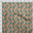 thumbnail image 3 of oneOone Cotton Poplin Fabric Leaves|Floral & Paisley Block Decor Fabric Printed BTY 56 Inch Wide, 3 of 4