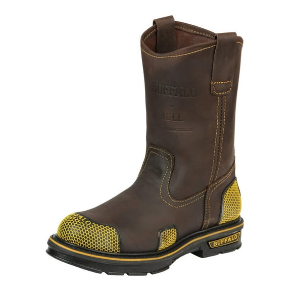 Buffalo & Bull Men’s Work Boots - Brown/Yellow 123031