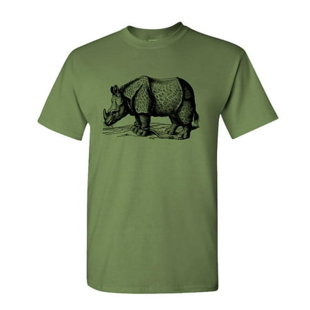 Rhino Soft Top - RHINO - vintage hipster style - Cotton Unisex T-Shirt
