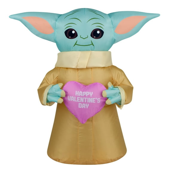 National Tree Company 20 in. Inflatable Valentine's Baby Yoda - 20 in