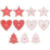 Wdftyju 20 piezas de madera de 5 cm, adornos colgantes de Navidad, decoración de árbol de Navidad DIY (L) Wdftyju 3tf3fw3az9le6yv1