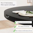 thumbnail image 4 of BeesClover Dining Table for 4 to 6 People, 47 Inch Round Dining Table, Wooden Kitchen Table with Sturty Legs, Dining Room Table for Dining Room, Kitchen(Without Chairs), 4 of 6
