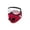D006- Red, variant on Workout Cycling Face Mask, Exercise Mask, Full Face Respirator Mask, Face Mask with Visor, Rose Magenta 1Pc with Detachable Eye, Anti-Fog Design, Replaceable Filters, 14X6X5 Inch