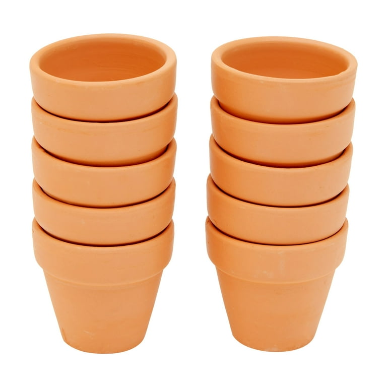 Juvale 10-Pack 2-Inch Mini Terracotta Pots with Drainage Holes for  Succulents, Plants, Herbs, and Flowers, Small Clay Pot Planters