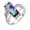 Blue, variant on Guodhu Womens Created Rainbow Topaz Rings White Gold Plated Engagement Rings Zircon Wedding Rings Jewelry