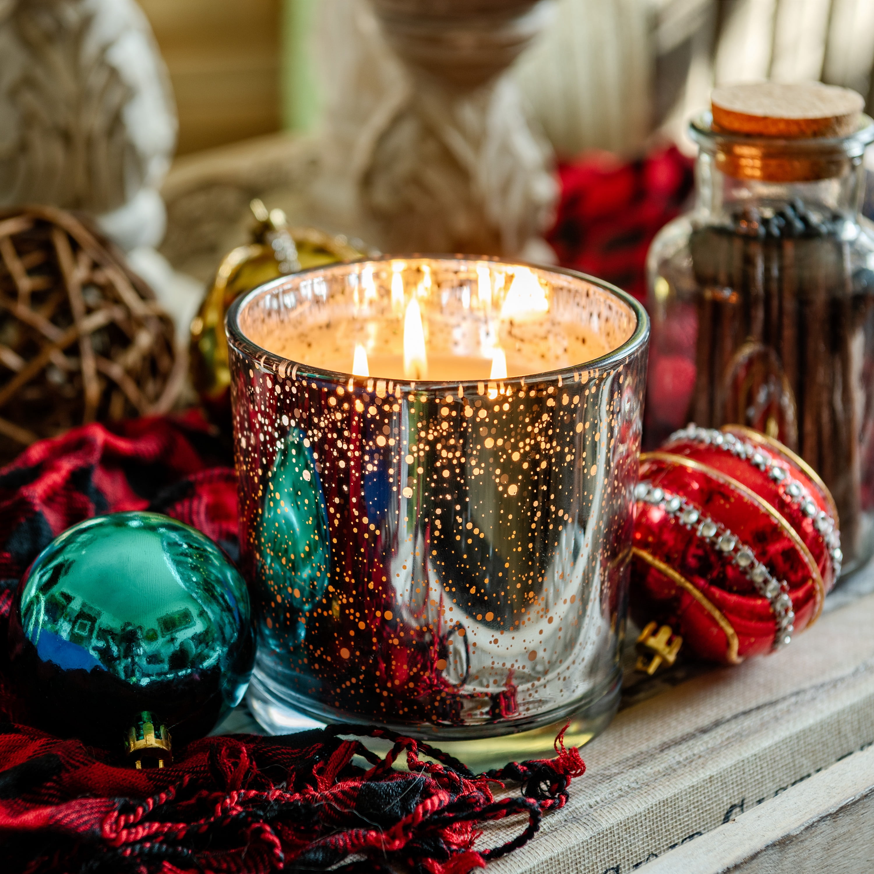 Sofia Home 12oz. 3-Wick Candle Midnight Suede by Sofia Vergara
