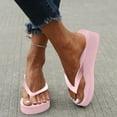 thumbnail image 6 of YAYUBA Beach Sandals For Woman Black,Women's Fashion Color Diamond Butterfly Flip Flops Casual Wedge Slippers, 6 of 8