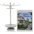 thumbnail image 5 of MyGift Vintage Style White Washed Metal 12 Hook Jewelry Organizer Tree Rack Stand, 5 of 5