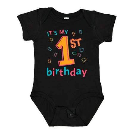 

Inktastic It s My First Birthday Gift Baby Boy or Baby Girl Bodysuit