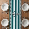 thumbnail image 4 of Table Runner 72 Inches Long for Kitchen Dining, Teal Blue Anchor Dresser Scarf Farmhouse, Dining Table Decorations for Wedding/Parties, Nautical Summer Beach Coastal Ocean 18 x 72 In, 4 of 8