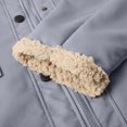 thumbnail image 7 of Men's Winter Lapel Cargo Military Trucker Work Long Fleece-Lined Cotton Jacket Coat Color:Grey Size:L, 7 of 7
