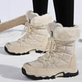 thumbnail image 2 of Women's Winter Snow Boots - Waterproof Platform Hiking Boots with Cotton-lined & Anti-Slip Sole, 2 of 9