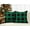 Vert & Noir, variante sur Ensemble de 2 Housses de Coussin à Carreaux Style Ferme en Polyester Lin pour Décoration de Noël Rouge et Blanc, 12 x 20 Pouces