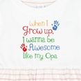 thumbnail image 4 of Inktastic Awesome Like My Opa Girls Baby Dress, 4 of 5