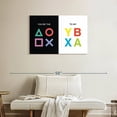 thumbnail image 2 of Elephant Stock Gamer Love Note Wall Art - Horizontal Canvas Wall Art - Living Room Wall Decor - Pop Culture Canvas - White And Black Decor - 36" x 24", 2 of 8