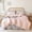 Blush Pink, variant on Soft Fluffy Comforter Set 3PCS (1 Ruffled Blush Comforter Set and 2 Pillowcases) Vintage Shabby Chic Bedding, All Season, Blush Pink, Queen