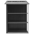 thumbnail image 2 of vidaXL Garden Shed with Rack Anthracite 205x130x183 cm Iron, 2 of 4