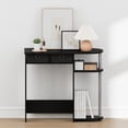 thumbnail image 4 of Furinno JAYA 32-Inch 2 Fabric Drawers Open Shelves Console Table. Black, 4 of 5