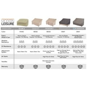 Modern Leisure Renaissance Ultralite Patio Loveseat Cover, 66L x 40W x 39H, Gray