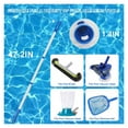 thumbnail image 4 of Pool Skimmer Strainer , with Telescopic Aluminum Rods and Nylon Medium and Fine Mesh Cleaning Tools for Removing Leaves and Debris ,Amazing Filtration Performance, 4 of 7