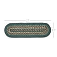 thumbnail image 3 of VHC Brands Pine Grove, Stair Tread Non-Slip, Braided Jute, Oval, Green, 8.5x27, 3 of 9