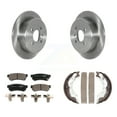 thumbnail image 1 of Transit Auto Rear Disc Rotors Ceramic Pads and Parking Brake Shoes Kit for Car 2014-2015 Chevrolet Spark EV K8T-105682, 1 of 11