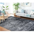 thumbnail image 3 of SAFAVIEH Carnegie Cennetig Oriental Area Rug, Dark Gray/Cream, 6'7" x 9'2", 3 of 9