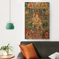 thumbnail image 4 of Póster de pintura de Thangka tibetano de Bodhisattva (2), póster de arte de pared con impresión de imagen, pósteres de lienzo, obras de arte, regalo, habitación estética, 12 x 18 pulgadas (30 x 45 cm), 4 of 6