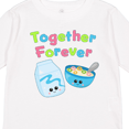 thumbnail image 4 of Inktastic Together Forever- Milk and Cereal Boys or Girls Long Sleeve Toddler T-Shirt, 4 of 5