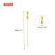 thumbnail image 2 of Uxcell 100Pcs Palillos de cóctel con doble perlas de bambú para bebidas, alimentos y frutas, Amarillo, 2 of 6