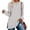 Light Gray, variant on Women's Long Sleeve Loose Casual Fall Pullover Side Split Tunic For Leggings