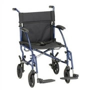 NOVA Medical Products Travel Lightweight Transport Chair, Great for Travel, Blue