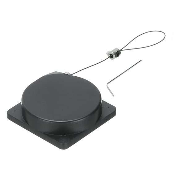 Uxcell Retractable Security Cable Lock,Remote Control Security Lock,for TV,DVD,Cell Phone 1Set Black 39.37"