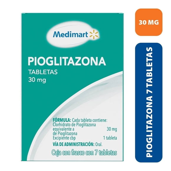 Pioglitazona Medimart 30 mg 7 tabletas